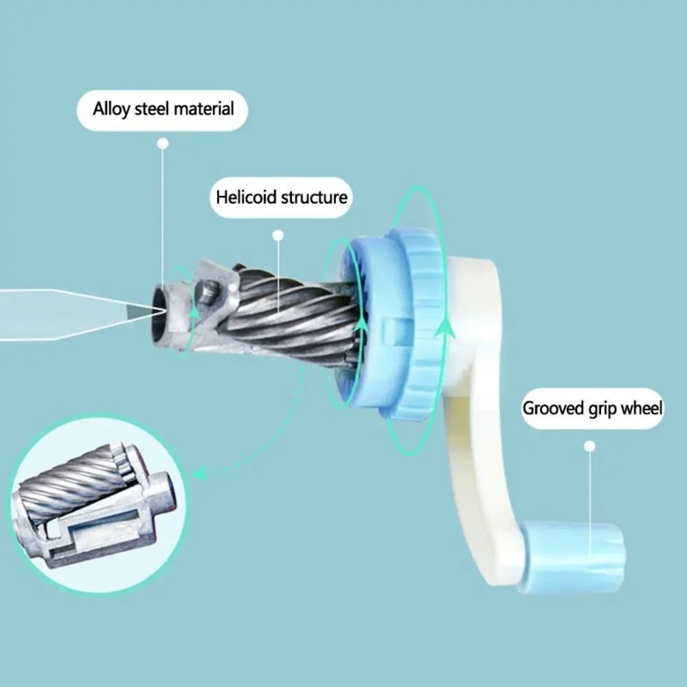 Hand-Cranked Cartoon Animal Pencil Sharpener, Auto-Lead Feed, Ideal School Supply