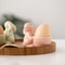 Cute Ceramic Rabbit Egg Cups, Breakfast Egg Holder, Simple Desktop, Office, Living Room Decor Ornament