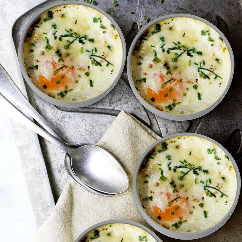 Silicone Microwave Egg Cooker, Reusable Air Fryer Egg Nonstick Boiler Mold, Individual Egg Cups for Sandwiches Breakfast