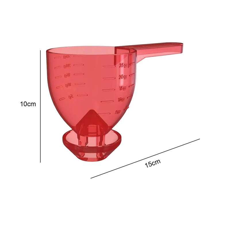 Portable Leak Proof Measuring Scoop, Convenient Kitchen Tool, Anti Overflow Spoon