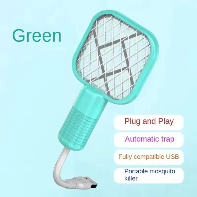 USB Mosquito Repellent Swatter, Automatic Mosquito Repellent, Perfect Camping & Dormitory Essential