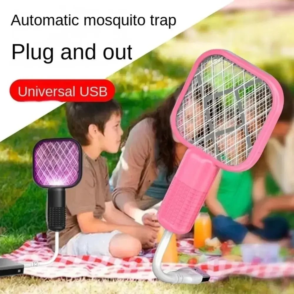 USB Mosquito Repellent Swatter, Automatic Mosquito Repellent, Perfect Camping & Dormitory Essential
