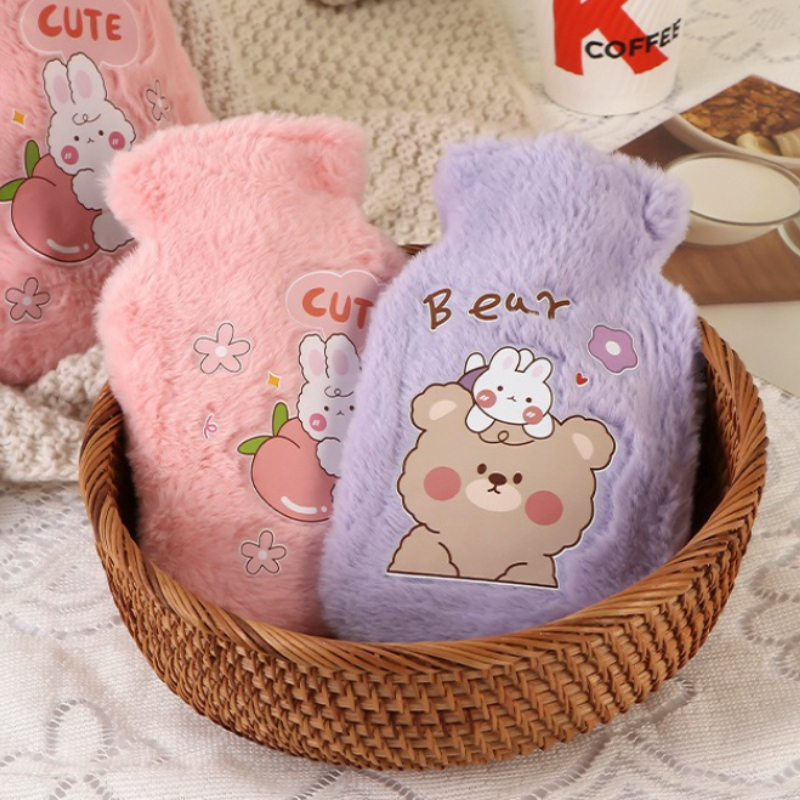 Thickened ExplosionProof Water Filled Hot Water Bag Womens Warm Hands Warm Stomach Warm Feet 1