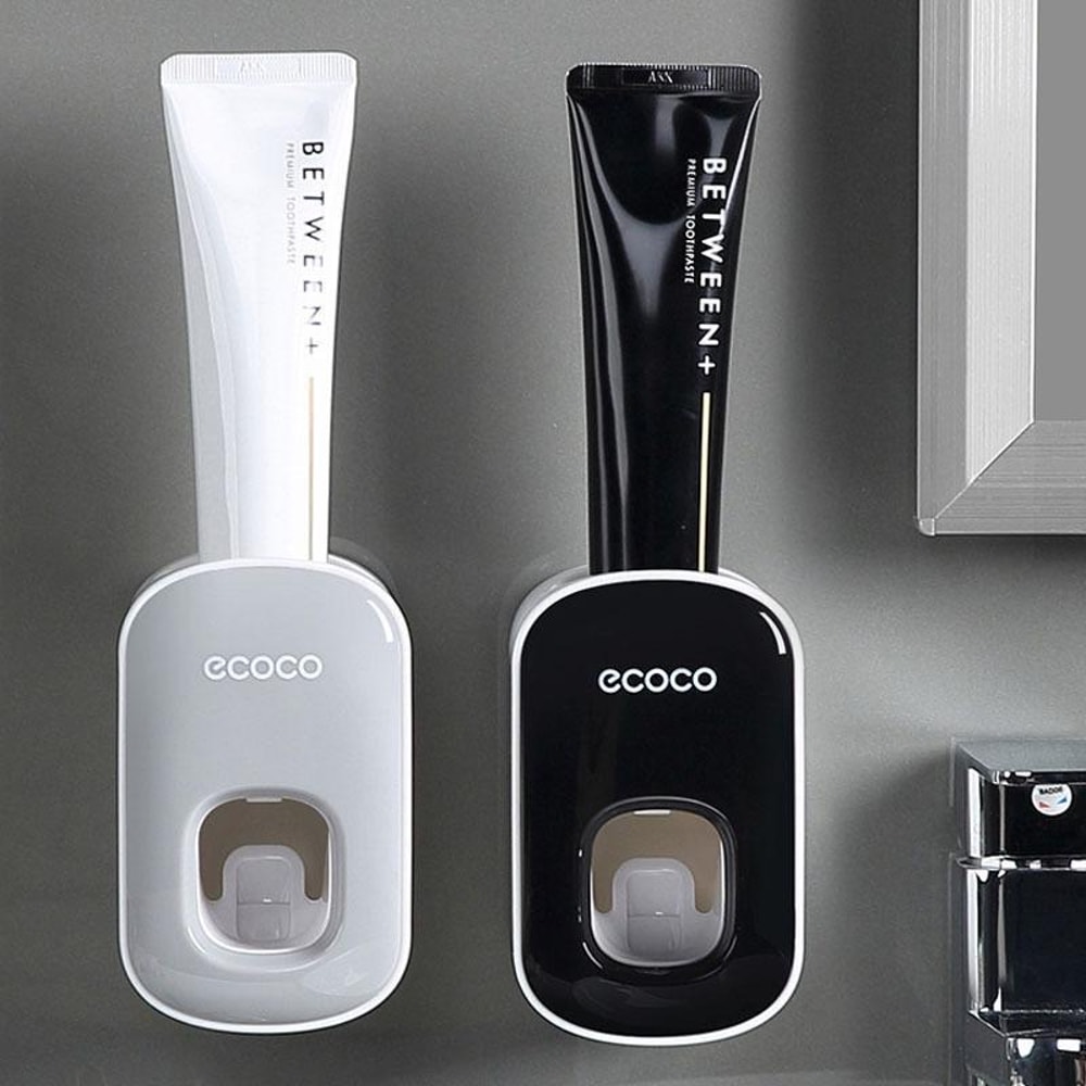 Automatic Toothpaste Dispenser Hanging Bathroom Facial Cleanser Squeezer Easy To Install Without Dr 0