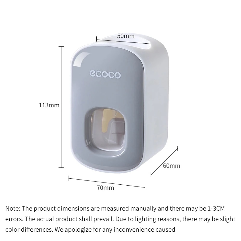 Automatic Toothpaste Dispenser Hanging Bathroom Facial Cleanser Squeezer Easy To Install Without Dr 2