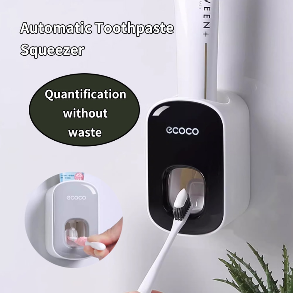 Automatic Toothpaste Dispenser Hanging Bathroom Facial Cleanser Squeezer Easy To Install Without Dr 5