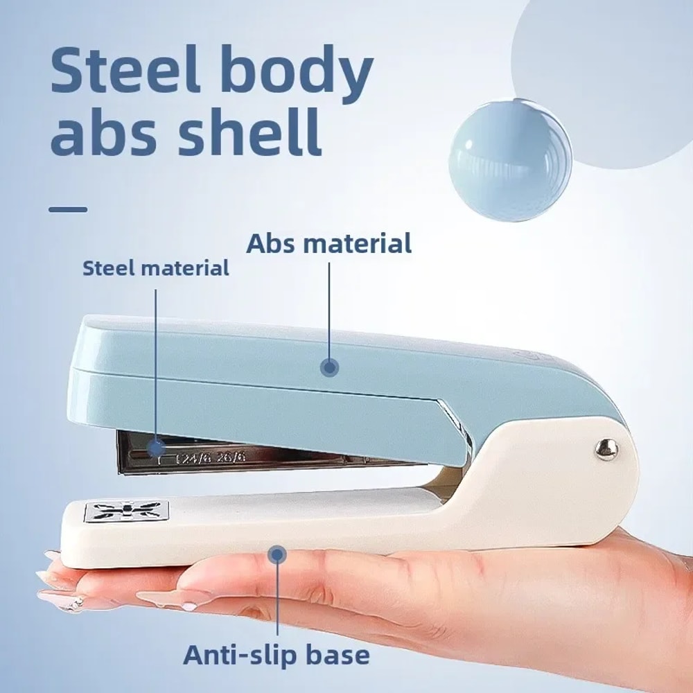 High Aesthetic Value Stapler Rotating LaborSaving Office Student Stapler For Efficient Use 1