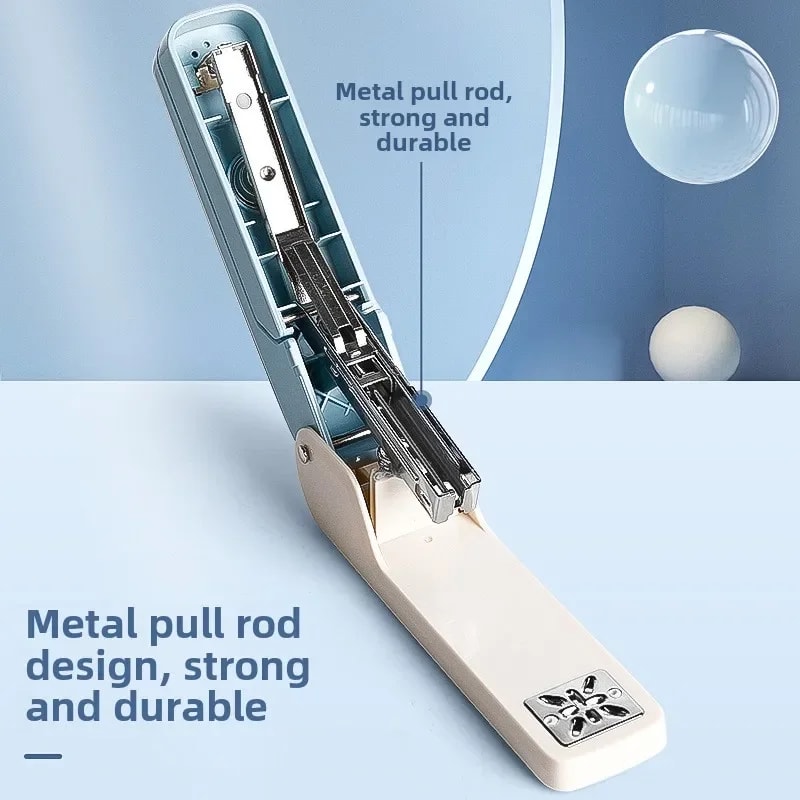 High Aesthetic Value Stapler Rotating LaborSaving Office Student Stapler For Efficient Use 4