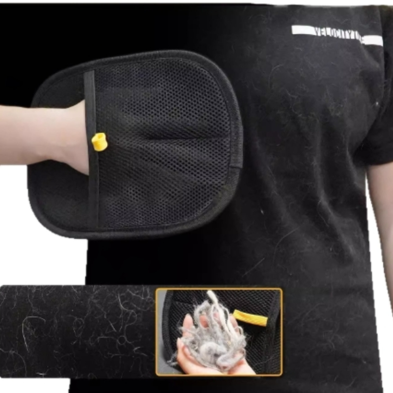 Pet Grooming Gloves For Hair Removal Reusable Electrostatic Tool MultiFunctional Carpet Hair Cleane 3