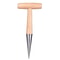 Outdoor Planting Ttype Hole Puncher Seeder Stainless Steel Loosen Soil Tool Wood Handle Dibber For 4