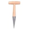 Outdoor Planting Ttype Hole Puncher Seeder Stainless Steel Loosen Soil Tool Wood Handle Dibber For 6