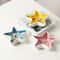 Unique 3D Starfish Ceramic Cigar Ashtray, Modern White Ceramic Trinket Display Tray, Custom Home Living Room Decoration