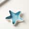 Unique 3D Starfish Ceramic Cigar Ashtray, Modern White Ceramic Trinket Display Tray, Custom Home Living Room Decoration
