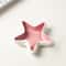 Unique 3D Starfish Ceramic Cigar Ashtray, Modern White Ceramic Trinket Display Tray, Custom Home Living Room Decoration