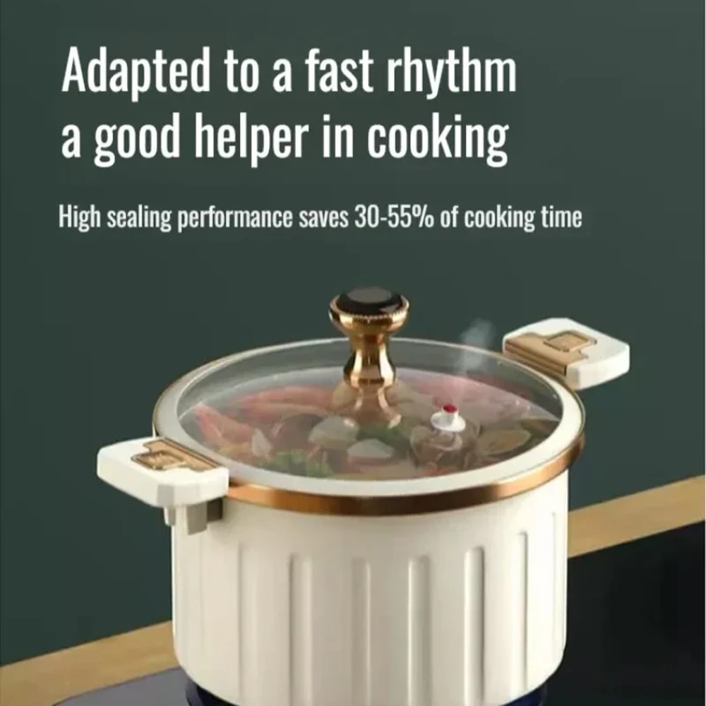 Household Micro Pressure Cooker Large Capacity Cooking Pot With Double Ear Nonstick Soup Pot 2