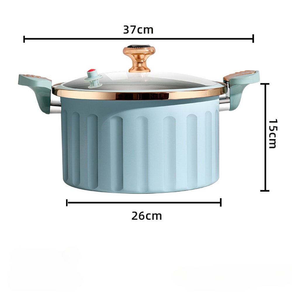 Household Micro Pressure Cooker Large Capacity Cooking Pot With Double Ear Nonstick Soup Pot 5