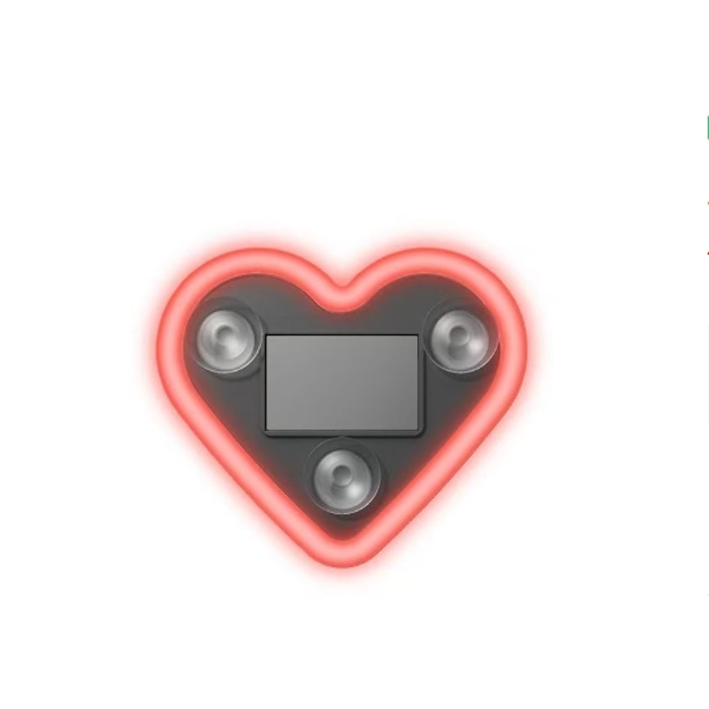 Solar LED Triangular Love Light Car Interior Neon Atmosphere Decoration For Motorcycle 9