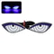 Creative Car Decoration Motorcycle LED License Plate Light Devils Eyes Tail Signal Lamp 8