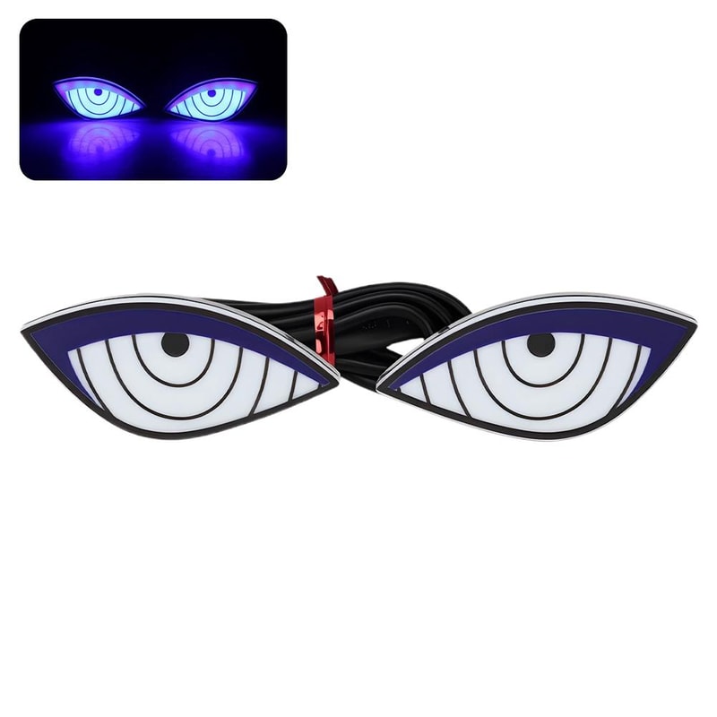 Creative Car Decoration Motorcycle LED License Plate Light Devils Eyes Tail Signal Lamp 8