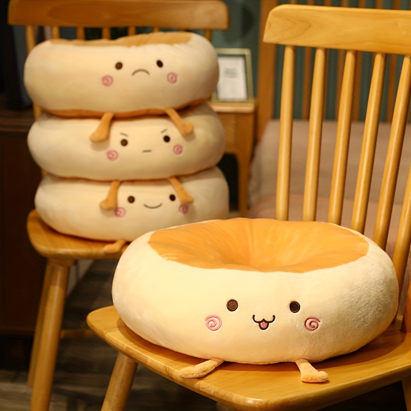 Memory Cotton Floor Chair Cushions for Office, Thickened Soft Cartoon Waist Pillow