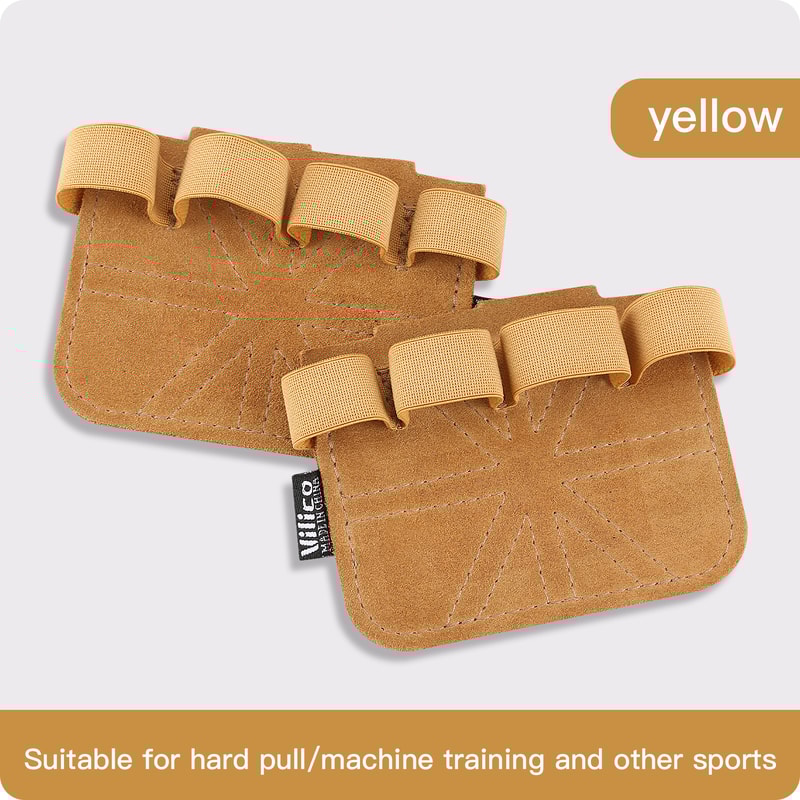 Mens And Womens Cowhide Weightlifting Gloves With Palm Protection Fitness Gymnastics And Grip Stren 8