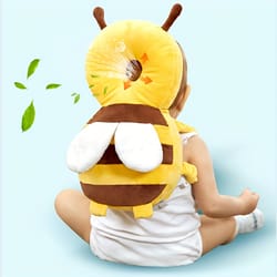 breathable little bee baby pillow, head protection anti-fall hat, ideal christmas gift