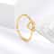 Aesthetic Stainless Steel Rings For Women Gold Color Couple Heart Ring 2