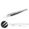 Heat Pointed Resistant Tweezer, Ceramic Tipped Stainless Steel Tweezers, Fine Pointed Tip for Soldering Electronics