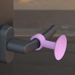 door handle cover silicone bumper, anti-collision suction cup, wall protection pad