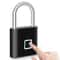 Smart Padlock Waterproof Fingerprint Lock Portable USB Charging Antitheft Zinc 0