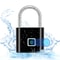 Smart Padlock Waterproof Fingerprint Lock Portable USB Charging Antitheft Zinc 4