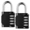 4 Digit Resettable Combination Lock, Heavy Duty Waterproof Padlock for Outdoors