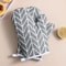 Microwave Heat-Resistant Insulated Kitchen Gloves, Thickened Grid Oven Gloves