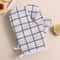 Microwave Heat-Resistant Insulated Kitchen Gloves, Thickened Grid Oven Gloves