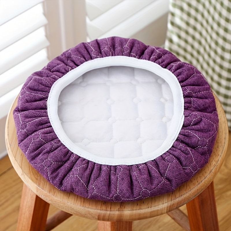 Round Chair Covers, Round Sofa Cushion, Thickened Seat Pad, Four Seasons General Purpose Cotton Stool Cushion