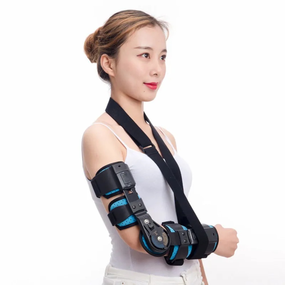 Adjustable Elbow Brace Post OP Breathable Lightweight Elbow Recovery 2