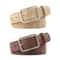 Silver Buckle Leather Belts For Jeans Fashion Square Pin Buckles Belts Women Waistbands Student Str 0