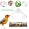 Outdoor Wild Bird Feeder House Transparent Window Sliding Tray With Removable Suction Cups 1