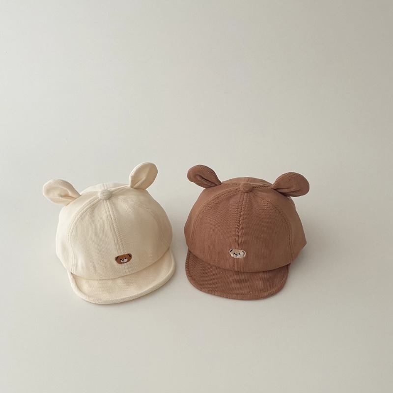 Adorable Baby Baseball Cap with Animal Ears, Adjustable Soft Brim, Lightweight Headwear