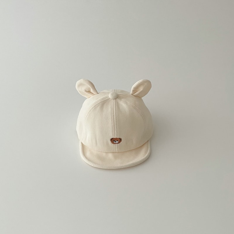 Adorable Baby Baseball Cap with Animal Ears, Adjustable Soft Brim, Lightweight Headwear