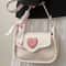 Fashion Love Slanting Cross Bag, Retro Saddle Niche Shoulder Bag