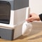 Fully Enclosed Spill Proof Deodorant Cat Toilet Pet Litter Box Kitten Anti Splash Plastic Sandbox B 1
