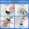 Stainless Steel Pop-Up Sink Drain Strainer, Removable Basket, Hair Catcher for Bathtub