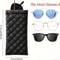 Portable Phone Glasses Storage Box, Soft PU Leather Glasses Bag, Portable Squeezed Glasses Case