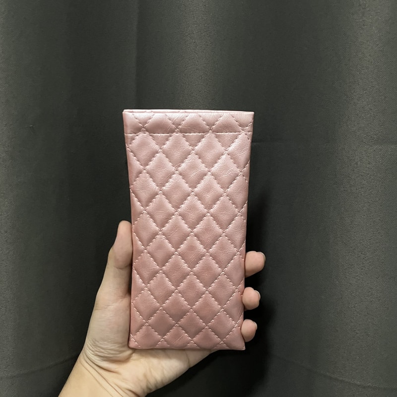 Portable Phone Glasses Storage Box, Soft PU Leather Glasses Bag, Portable Squeezed Glasses Case