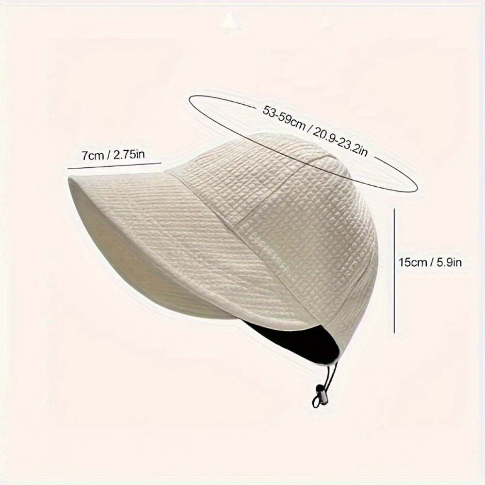 Fashionable Women's Drawstring Baseball Cap, Sun Protection for Travel