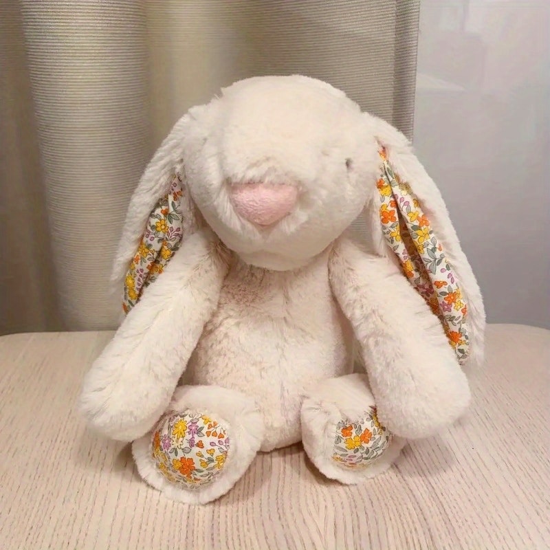 Creative Soft Stuffed Animal Cute Sitting Long Ear Rabbit Plush Doll Gift 0