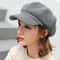 Plain Wool Winter Beret, Ladies Casual Newsboy Hat, Autumn Winter Painter Caps for Women