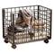 Multi-Purpose Organizer for Laundry, Bathroom & Kitchen, Metal Rolling Storage Basket with Wheels