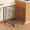 Multi-Purpose Organizer for Laundry, Bathroom & Kitchen, Metal Rolling Storage Basket with Wheels